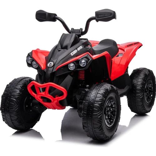 Can Am Renegade Elektro Kinderquad 12V 4x4 (3–7 Jahre) – Offiziell Lizenziert Can-Am ATV, mit 4 Motoren & EVA-Reifen – Kinder Elektroquad Rot