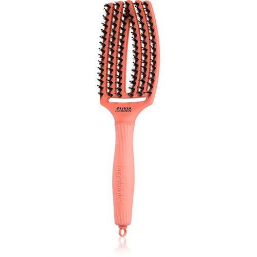 Olivia Garden Fingerbrush Boar & Nylon Haarborstel met nylon en varkenshaar Radiant Peach 1 st