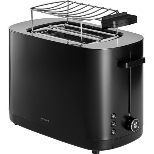 Zwilling Toaster Zwilling Enfinigy, Schwarz, Metall, Auftaufunktion, Aufwärmfunktion, Bagel-Funktion, Küchengeräte, Toaster
