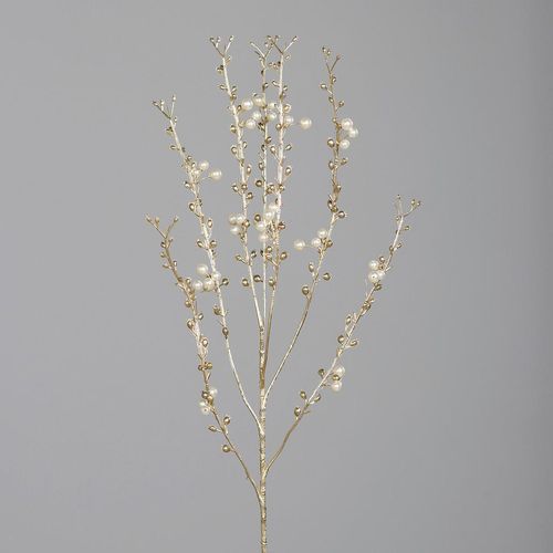 Kunstpflanze , Gold , Kunststoff , 80 cm , Dekoration, Weihnachtsdekoration, Dekoblumen