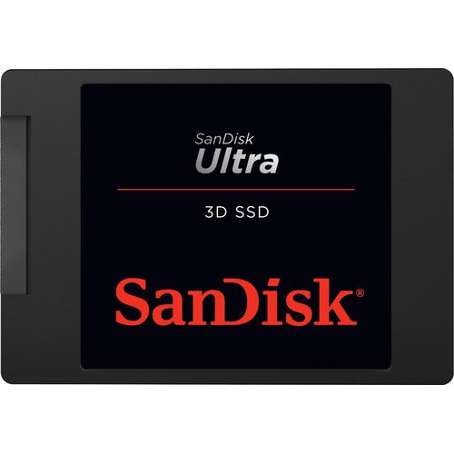 SanDisk Ultra 3D 4 TB SSD interne Festplatte ( 2,5 Zoll, stoßbeständig, 3D NAND-Technologie, n-Cache 2.0-Technologie, 560 MB/s Übertragungsraten) Schwarz