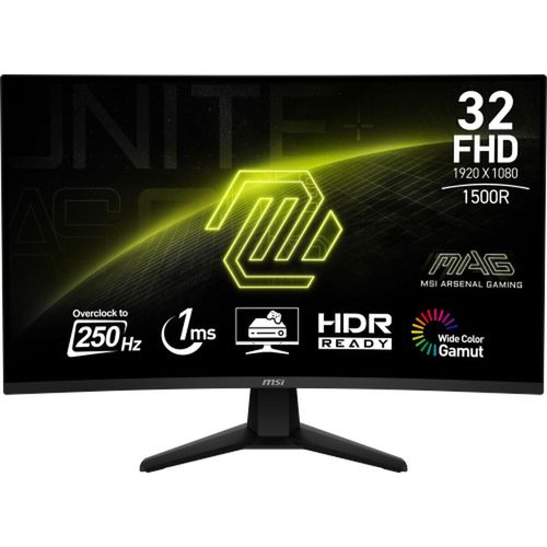 MSI MAG 32C6X Computerbildschirm 80 cm (31.5 ) 1920 x 1080 Pixel Full HD Schwarz