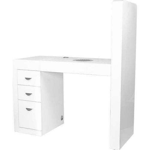 Kosmetischer Maniküretisch 310 WEISS, linke Seite