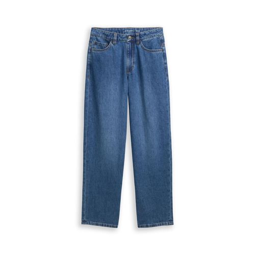 TOM TAILOR Mädchen Relaxed Fit Jeans, blau, Uni, Gr. 146