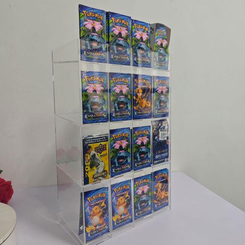 Acryl Verkaufsdisplay / Thekendisplay für Trading Card Booster Packs
