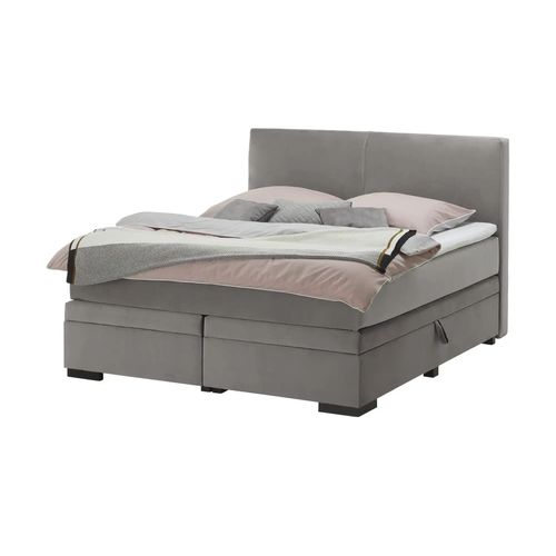 Boxi Boxspringbett mit Bettkasten Boxi Classic - grau - Materialmix - 160 cm - 125 cm - Möbel Kraft