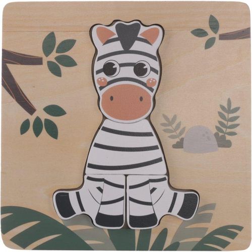 Zopa Wooden Puzzle Small puzzel van hout Zebra 1 st