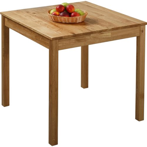 Krok Wood Esstisch Tomas aus Massivholz in Eiche 75x75x75 cm
