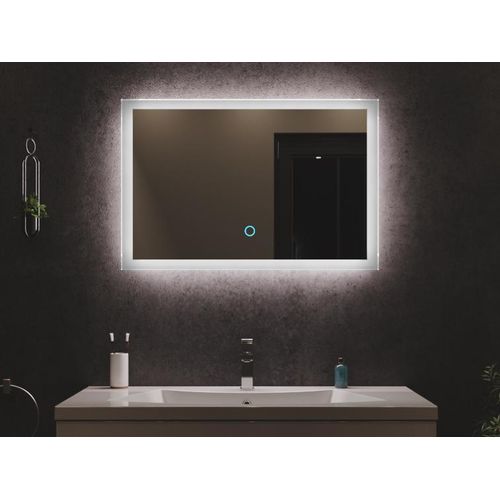 LED Spiegel 80x53 cm mit Touch Bedienung