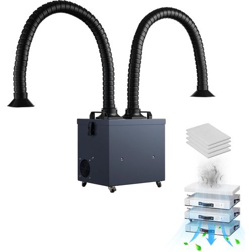 SucceBuy Schweißrauchabsauger 275W Lötrauchabsorber 380m³/h Lötrauchabsaugung