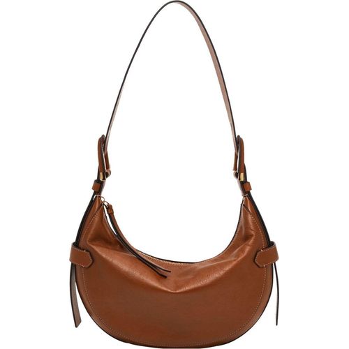 FOSSIL Leder Schultertasche Harwell Hobo Brown braun
