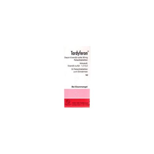 TARDYFERON Depot-Eisen(II)-sulfat 80 mg Retardtab. 50 St