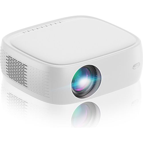 Smart Projektor Beamer mit WiFi 6 800 ANSI und Bluetooth 5.2, Heimkino-Projektor mit Android TV 9.0, Outdoor-Filmprojektor für Telefon / PC / TV Stick