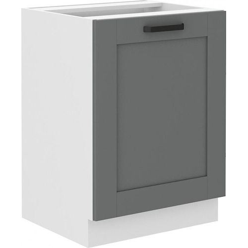 Eintüriger Unterschrank LAILI – Breite 60 cm, Grau / Weiß