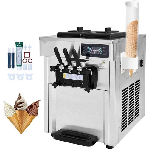 Eismaschine - Italienische Eismaschine - 3 Geschmacksrichtungen - 18-28 l/h