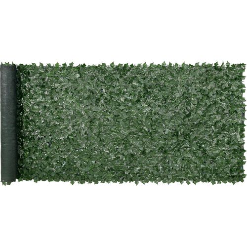 VEVOR Sichtschutzzaun aus Efeu, 1500 x 4010 mm, Sichtschutz, Efeuzaun mit Netzgeweberückseite und verstärkter Verbindung, künstliche Hecken mit Weinblättern als Dekoration für Garten, Hof, Balkon