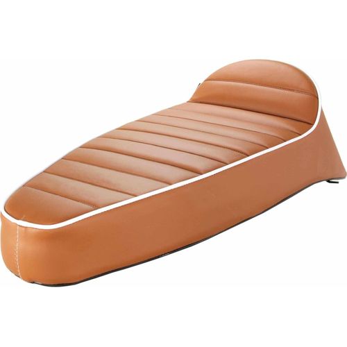 SIP Longtail EVO II Sportsitz aus braunem Kunstleder mit grauem Piping