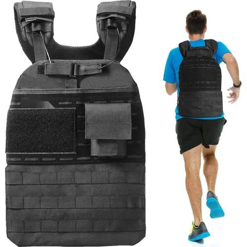 Gewichtsweste Laufweste - Einstellbare Trainingsweste mit 18,14 kg Gewichten - Fitness-Training - Workout-Ausrüstung