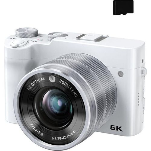 INF 64MP 5K Digitalkamera mit 8x optischem Zoom und 32GB TF-Karte Weiß