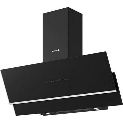 90 cm breite, schräge, dekorative dunstabzugshaube, 558 m³/h, schwarz Fagor FHIG9600A++
