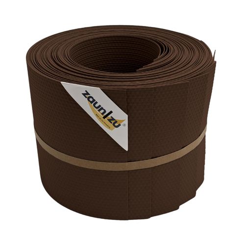 zaun zu® Sichtschutzstreifen Delux-R Einzelstreifen Wabenstruktur Braun 10x 2,55m