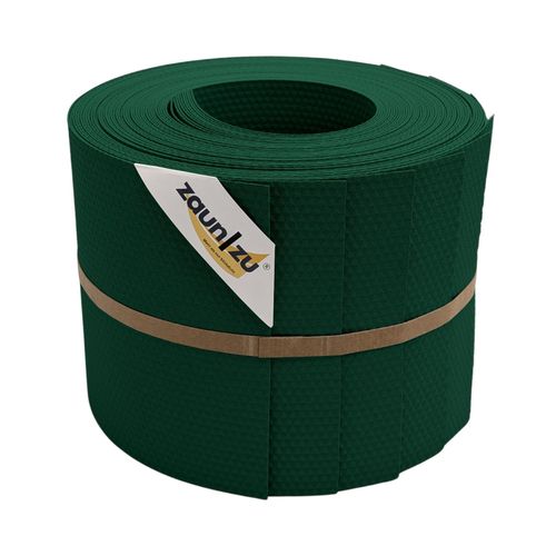 zaun zu® Sichtschutzstreifen Delux-P Einzelstreifen Wabenstruktur Grün 10x 2,55m