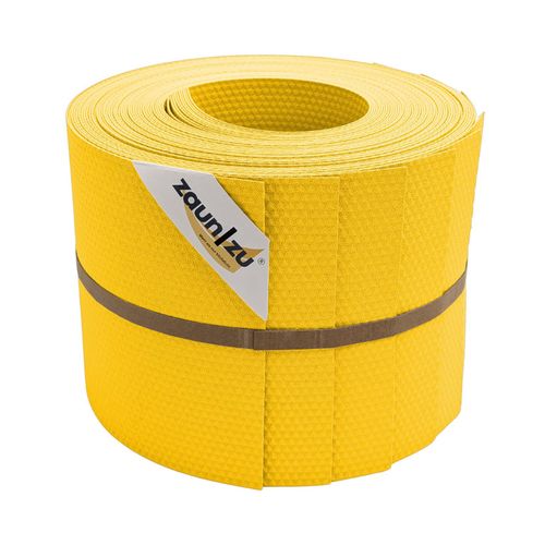 zaun zu® Sichtschutzstreifen Delux-P Einzelstreifen Wabenstruktur Gelb 10x 2,55m