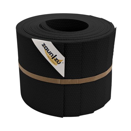 zaun zu® Sichtschutzstreifen Delux-P Einzelstreifen Wabenstruktur Schwarz 10x 2,55m