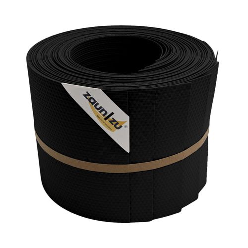 zaun zu® Sichtschutzstreifen Delux-R Einzelstreifen Wabenstruktur Schwarz 10x 2,55m