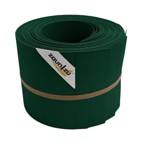 zaun zu® Sichtschutzstreifen Delux-R Einzelstreifen Wabenstruktur Grün 10x 2,55m