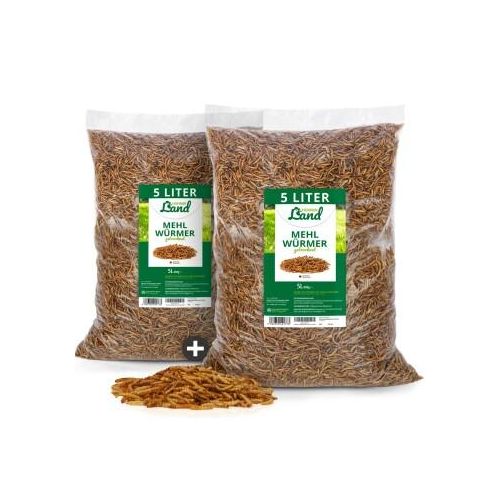 HÜHNER Land Feinkost Mehlwürmer getrocknet 2 x 800g