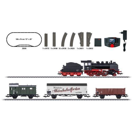 Modelleisenbahn-Set MÄRKLIN "Digital-Startpackung "Nahgüterzug mit BR 24" - 29249", bunt, Modelleisenbahnen, Kinder, Kunststoff, Metall, Made in Germany