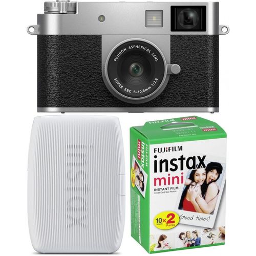 Fujifilm X-HF1 Silber + Fujifilm Instax Mini Link3 + DP Film