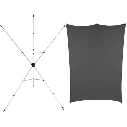 Rollei X-Drop Hintergrund-Set inkl. Hintergrund Grau 2,1m