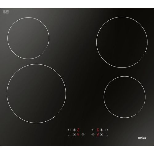 Amica PC6400ZH Kochfeld Schwarz Integriert (Platzierung) Keramik 4 Zone(n)