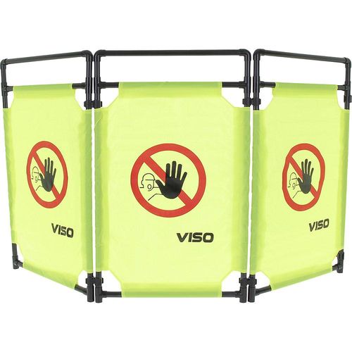 VISO Absperrung, PVC, Breite 1,7 m, 3 Paneele, Höhe 1 m