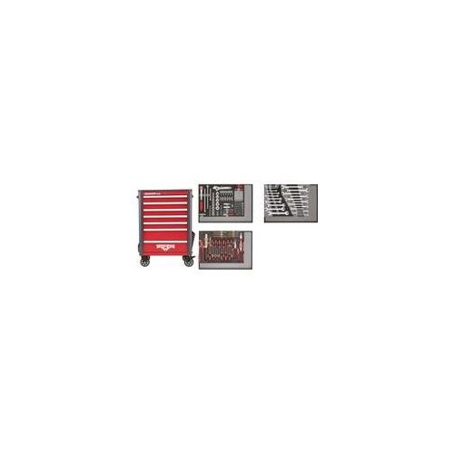 red Werkzeugwagen WINGMAN rot, inkl. 129 Werkzeuge