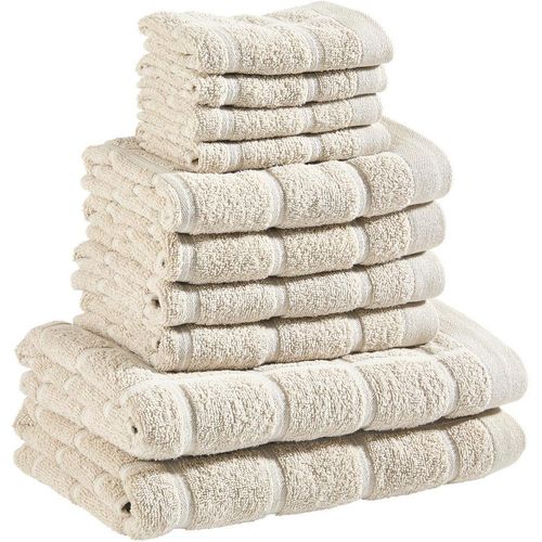 Esposa Frottierset, Greige, Textil, 10-teilig, Badtextilien, Handtuch-Sets