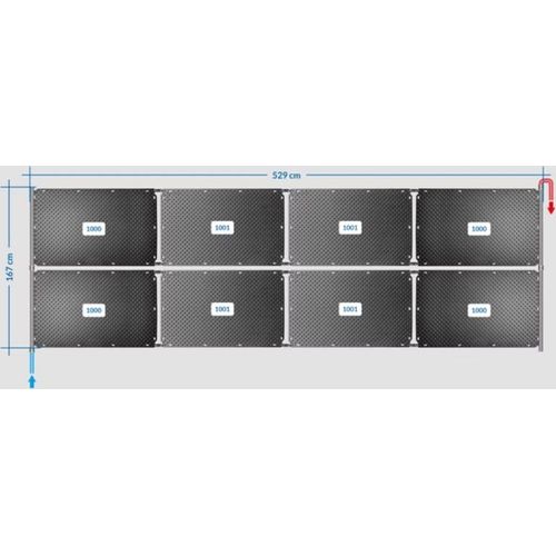 OKU Solarabsorber Pool-Solarheizung SET 16a - 8 Absorber