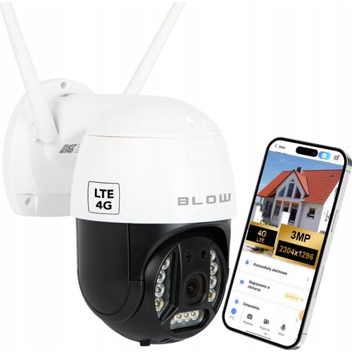 Drehbare Kamera 4G 3Mpx Ptz Für Sim Karte Digitaler Zoom Bewegungsverfolgung Audio