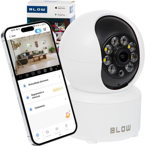 Innen Wifi Ip Kamera 3Mpx 2K Zoom Bewegungserkennung 75° Smart