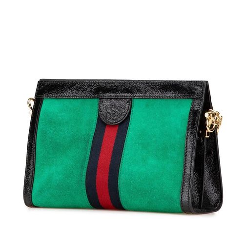 Gucci Hobo Bags - Small Suede Ophidia Chain Crossbody - Gr. unisize - in Grün - für Damen