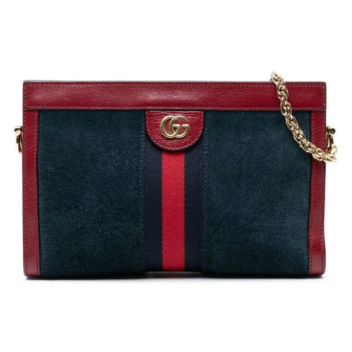 Gucci Hobo Bags - Small Suede Ophidia Chain Crossbody - Gr. unisize - in Blau - für Damen