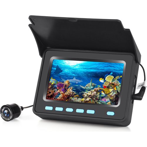 20M 1200TVL Unterwasser Angeln Kamera Fisch Finder 4,3'' LCD Monitor 8PCS IR LED Nachtsicht kamera fuer Eis Boot Angeln