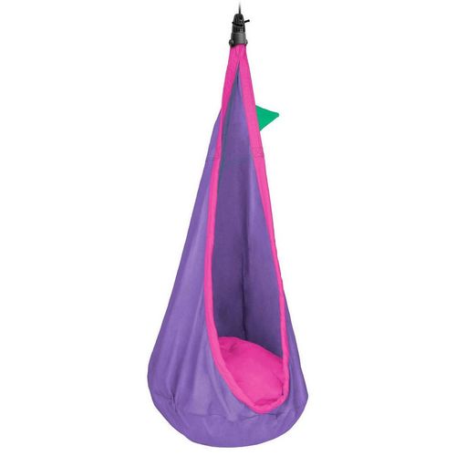 La Siesta Kinderhängenest, Grün, Lila, Pink, Textil, Füllung: Polyester, 70x200-400x150 cm, IGR-zertifiziert, Gartenmöbel, Hängesessel
