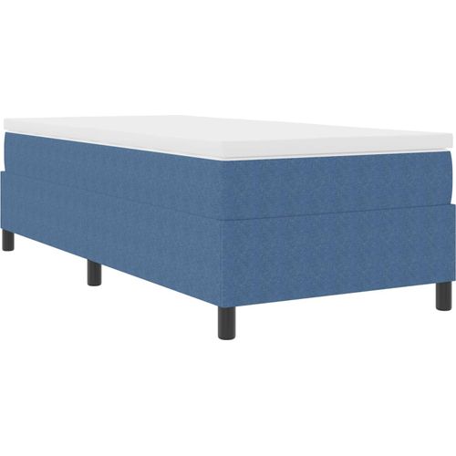 Plattformbettgestell Blau 100 x 200 cm Cordstoff