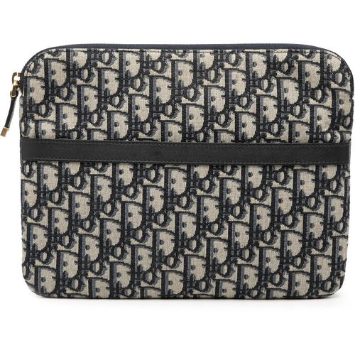 Christian Dior Clutches - Oblique Canvas Clutch - Gr. unisize - in Blau - für Damen Image