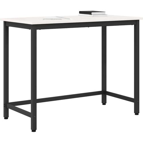Tisch Weiß 100 x 50 x 77 cm Ingenieure Holz und Stahl