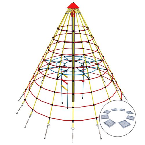 Huck Seilspielgeräte Cheops-Pyramide "Mini", Zum Eingraben