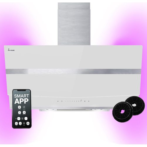 Dunstabzugshaube 90cm HERMES9005WM RGBW Ambientebeleuchtung